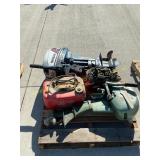 Nissan 18 hp, Johnson 5.5 hp boat motors