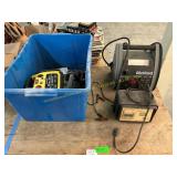 Battery chargers and jumper boxes