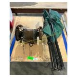 Grinder, folding chair