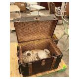 2 ct steamer trunks and contents