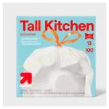 up&up  Stretch Kitchen Trash Bags - 13gal/100ct