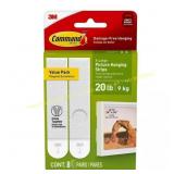 3 Ct. Command 20 Lb XL Pic Strips + Kit