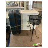 Planter Stand, Suitcase, Storage Drawer
