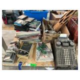 8 tracks, cds, vintage adding machine