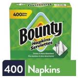 Bounty Paper Napkins, White, 400 Count