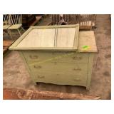 Painted dresser and mirror