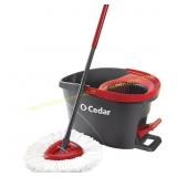 O-Cedar EasyWring Spin Mop w/ Bucket, 12 in.