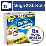 Charmin Toilet Paper Ultra Soft 12 Mega Rolls