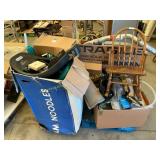 Rocking chair, trampoline parts, pack and play