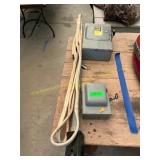 220 elec outlet, wire, disconnect boxes