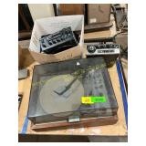Record player, assorted electronics
