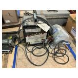 Battery charger, polishing lathe