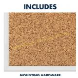Quartet Cork Board 96x48 in., Silver Frame
