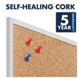 Quartet Cork Board 96x48in., Silver Frame
