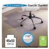 ES Robbins 3ft 9in.x4ft. 5in. Chair Mat, Clear