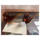 Glass Bird Paper Weights