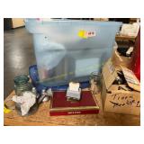 Knickknacks, Cigar Box, Bulbs, Misc