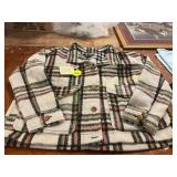 Bagatelle Plaid Button Up XL Shacket w/pockets