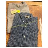 Duluth Trading Sweater+ Button Down Shirt Size XL