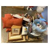 Frames, pillows, Christmas ornaments, plates