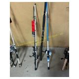Fishing poles and reels