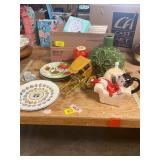 Vase, Piggy Bank, Decorative Plates, Misc