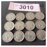 12 buffalo nickels