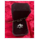 Stacked Frost Gemstone Black Accent Size 6