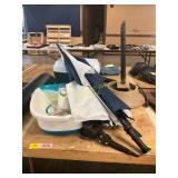Heated Boot Dryer, Umbrella, Foot Spa, Cooler