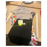 2ct Pull On Wide Leg Pants (M+XS), Med Crop T