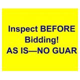 DO NOT BID ON!
