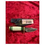 Damascus Knife with Sheath