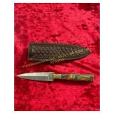 Damascus Knife With Sheath