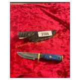 Damascus Knife With Sheath