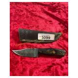 Damascus Knife with Sheath