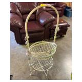 Metal basket stand