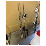 Fishing poles and reels