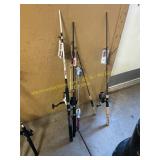Fishing poles and reels