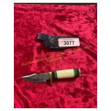 Damascus Knife with Sheath