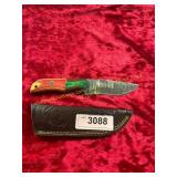 Damascus Knife with Sheath