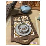 Tile Inlay Serving Tray, Ash Tray, Dish