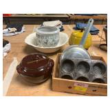 Fondue Pot, Jars, Muffin Pan, Misc
