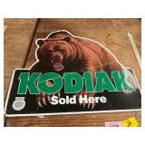 Metal Kodiak Sign