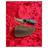 Damascus Knife with Sheath