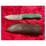 Damascus Knife with Sheath