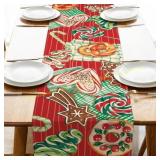 2 Ct. Croar Peppermint Candy Table Runner 13x36in 2 Ct. Croar Peppermint Candy Table Runner 13x36in