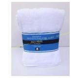 6pk Grandeur 30x54in Cotton Bath Towels, White 6pk Grandeur 30x54in Cotton Bath Towels, White