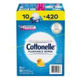 Cottonelle Flushable Wipes (42-Sheets, 10-Pack) Cottonelle Flushable Wipes (42-Sheets, 10-Pack)