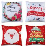 Mordx Set of 4 Christmas Pillow Covers 18x18 Mordx Set of 4 Christmas Pillow Covers 18x18