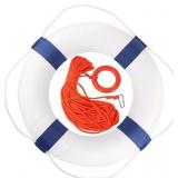 20/28" Foam Life Ring with 98.4 ft Rope 20/28" Foam Life Ring with 98.4 ft Rope